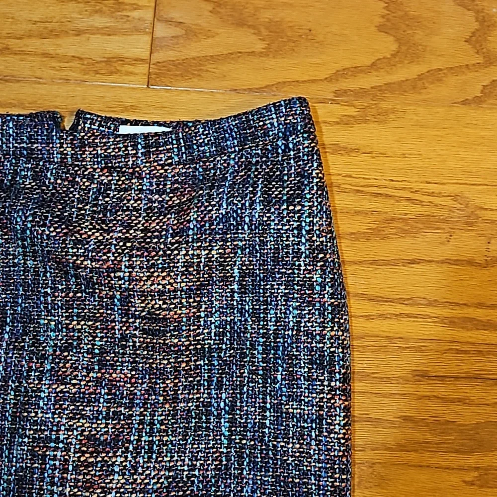 LOFT Multi Color Tweed Skirt - Picture 2 of 6